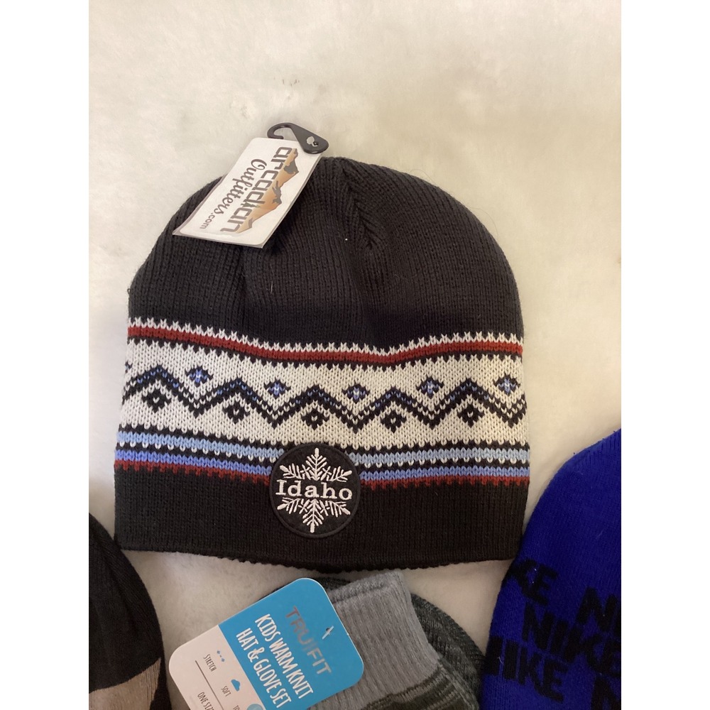 Kids Winter Hat and Glove Sets Nike Idaho TruFit Beanies - Picture 4 of 5